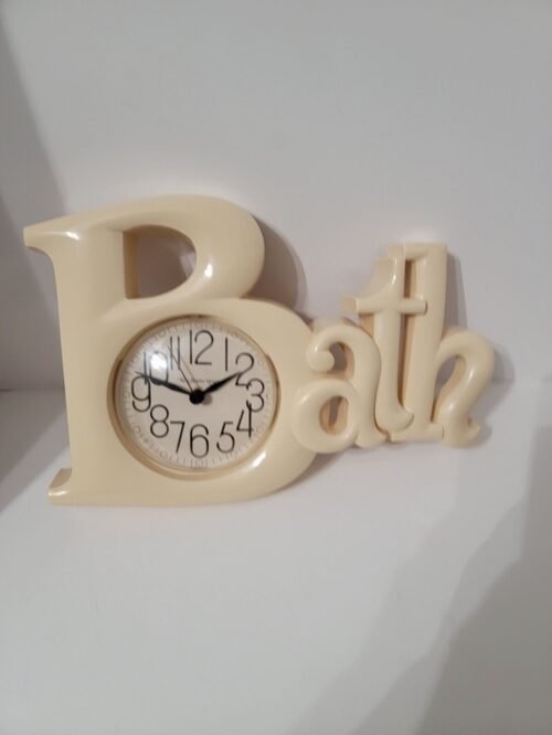 Vintage New Haven Quartz Burwood Crew BATH wall Clock 3d Mcm