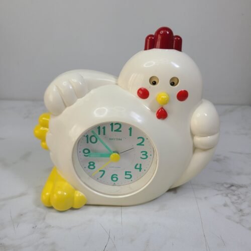 Vintage Original Rhythm Chicken Quartz Alarm Clock Made In Japan Working