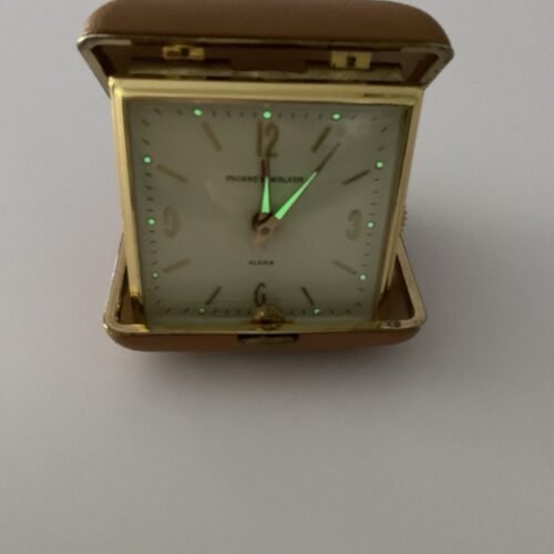 Vintage Phinney Walker Traveling Alarm Clock Original Box/ Works Nice