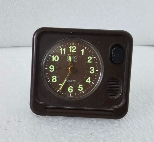 Vintage Picco Quartz Alarm Travel Clock 1970s Japan Works New Battery
