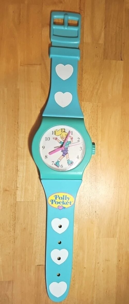 Vintage Polly Pocket Blue Bird Oversized Wristwatch Quartz Wall Clock Rare 35"