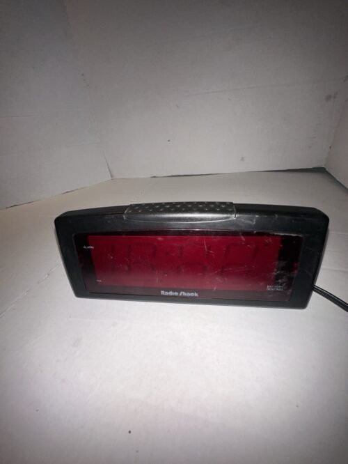 Vintage Radio Shack Digital Red LED Alarm Clock 63-796 Large Display WORKS F3-5