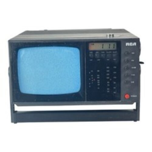 VINTAGE RCA Portable TV Television Radio Alarm Clock