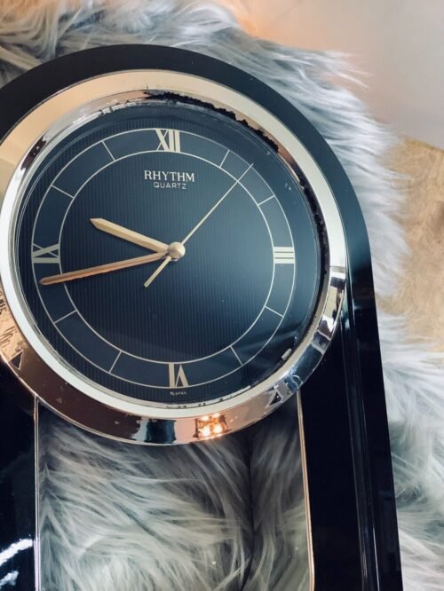 Vintage Rhythm Postmodern Regency Japan Quartz Mantle Clock