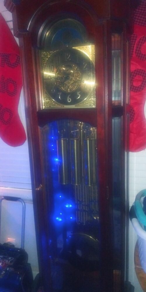 VINTAGE RIDGEWAY 82" GRANDFATHER CLOCK