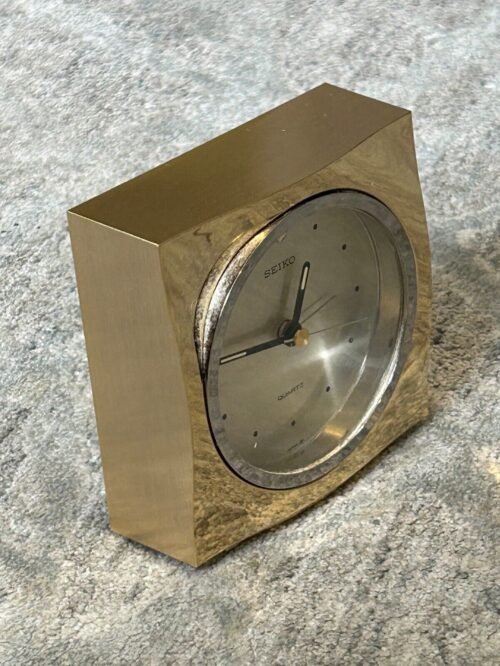 VINTAGE SEIKO BATTERY QUARTZ TRAVEL ALARM CLOCK QEJ146G - VERY NICE CONDITION