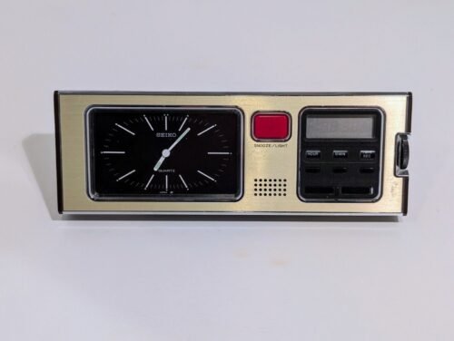 Vintage Seiko Desk Alarm Clock - SP304F 72104 - Tested And Works