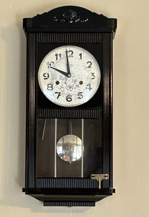 Vintage SEIKO JAPAN Pendulum Wall Clock Model M2P-516 Black Wood Case 25” RARE