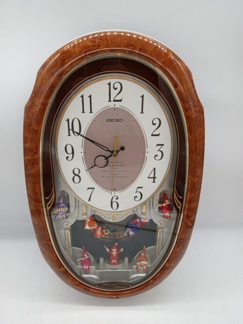 Vintage Seiko Luxe Melodies In Motion Hi-Fi Pendulum Wall Clock, Works Great!