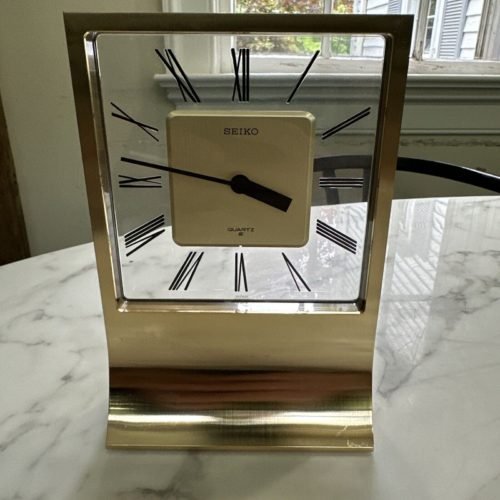 Vintage Seiko Modernist Mantle Clock Works