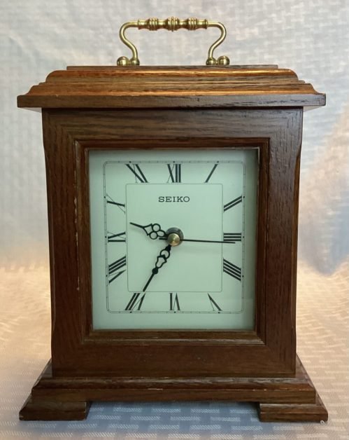 Vintage Seiko Quartz Westminster Whittington Wooden Mantle Clock