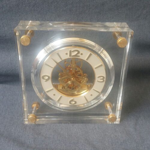 Vintage Seiko Skeleton Clock QAW105G