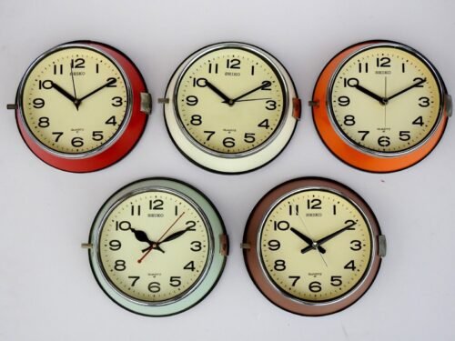 Vintage Seiko Slave Maritime Wall Clock Nautical Ship Navigation Quartz Japan