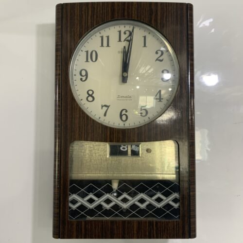Vintage Seiko Transistor Wall Clock Pendulum Chime Day Calendar Japan WORKS
