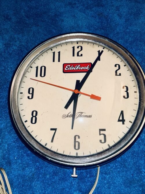 Vintage Seth Thomas Wall Clock Electric 9 1/2 “