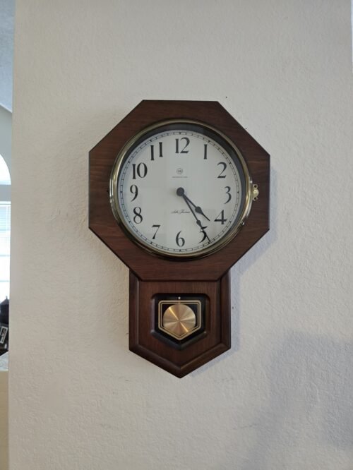 VINTAGE Seth Thomas Westminster Chime Regulatur Pendulum Wood Wall Clock