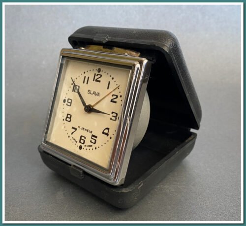 ✨ Vintage Slava Travel Alarm Clock | USSR 1980 | Caliber 5671, 11 Jewels ✨