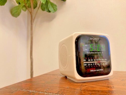 Vintage Sony Dream Machine ICF-C122 AM/FM Alarm Clock Radio Cube Retro Works
