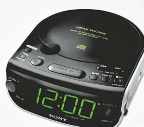 Vintage Sony Dream Machine ICF-CD815 Dual Alarm LED Clock FM/AM Radio CD Player