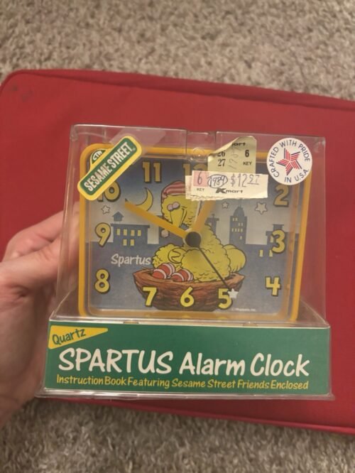 Vintage Spartus Alarm Clock Sesame Street Big Bird NEW SEALED