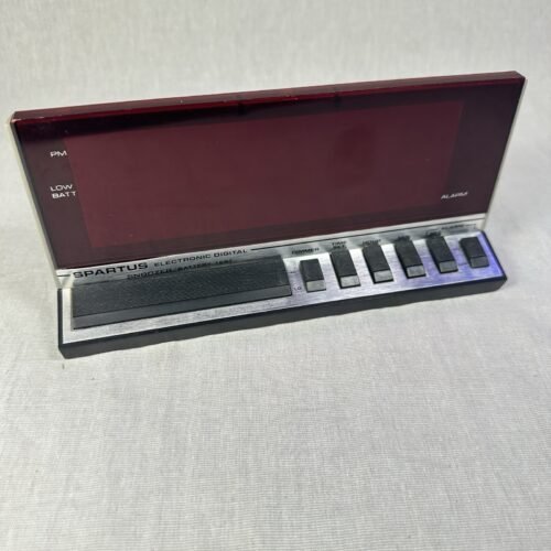 Vintage Spartus Electronic Digital Alarm Clock #1150 Retro Large Display Works!