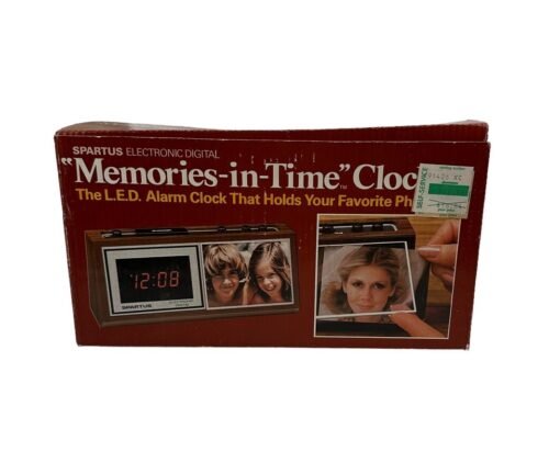 Vintage Spartus Electronic Digital “Memories In Time” LED Alarm Clock NIB