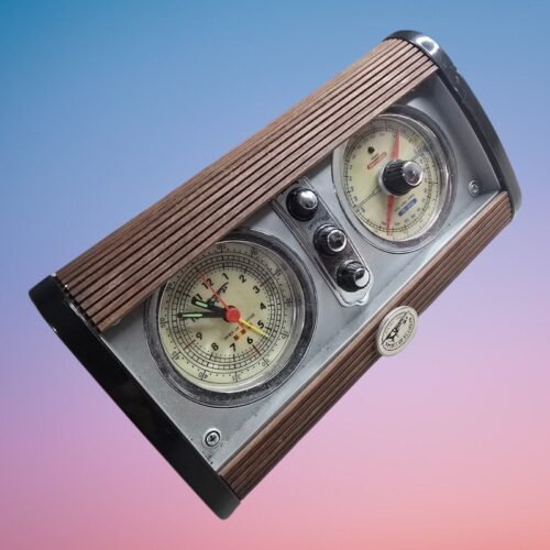 Vintage SPIRIT OF ST. LOUIS Radio Alarm Clock Sliding Radio Clock