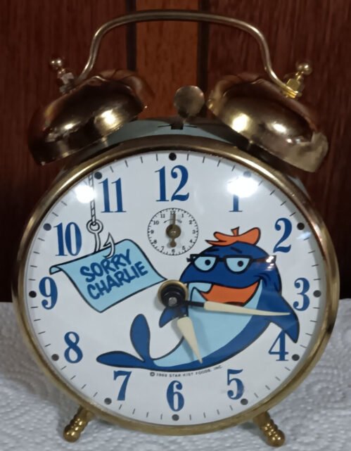 Vintage Star Kist Tuna “Sorry Charlie” Promotional Wind Up Alarm Clock 1969