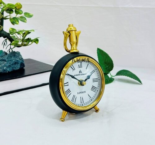 Vintage Style Hanging Desk Clock - Unique Table Clock, Classic Mantle Deck Shel