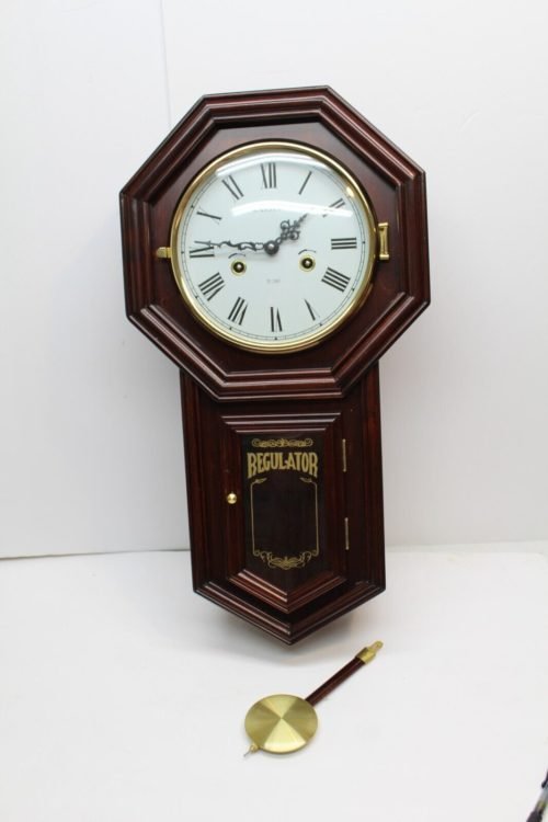 Vintage Style Kassel Regulator Wall Clock 31 Day Chime Includes Key