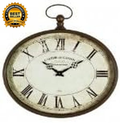Vintage Style Oval French Wall Clock Galerie Du Gaston