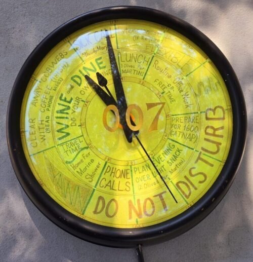 Vintage Style Wine Wall Clock