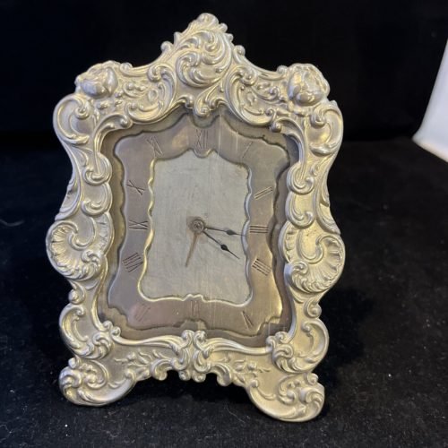 Vintage Suma Alarm Table Clock Top Silver. Working Condition .