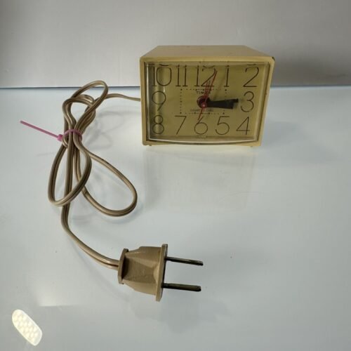 Vintage Timex Bedside Alarm Clock Tested Working - 7424-3- Analog