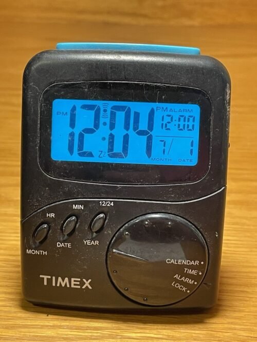Vintage Timex Travel Digital Alarm Clock With INDIGLO Night-light / Works