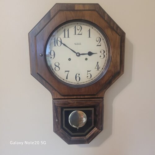 Vintage Verichron Wall Clock by Harris & Mallow Japan Movement Chimes Beautiful