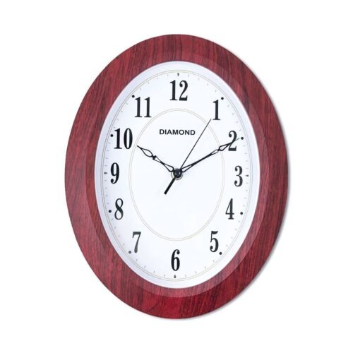 Vintage Wall Clock Oval Wall Clocks Silent Non Ticking Quartz Battery Operated