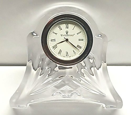 Vintage Waterford Crystal Small Heritage Abbey Classic Mantle Clock SHOW PIECE