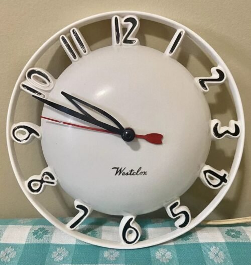 Vintage Westclox Atomic Kitchen Wall Clock