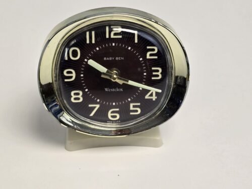 VINTAGE Westclox BIG BEN Wind Up Alarm Clock USA made Glow in Dark Hands Retro