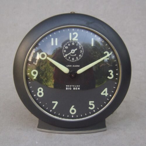 Vintage Westclox Big Ben Wind Up Loud Alarm Clock Style 6 1949-1956 MCM A Beauty