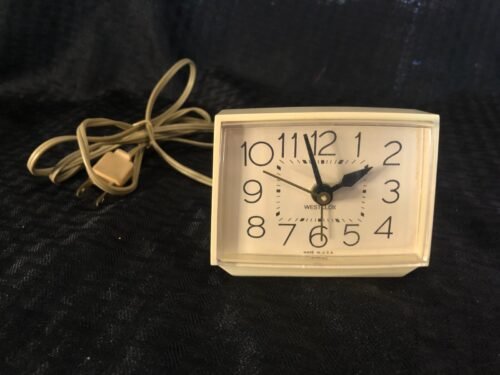 Vintage Westclox Bold II Model 22189 Corded Alarm Clock Tested and Works 70s