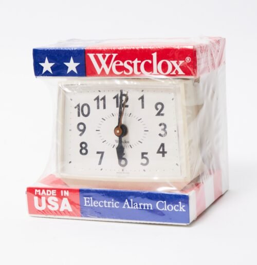 Vintage Westclox Electric Alarm Clock New opened package White Color