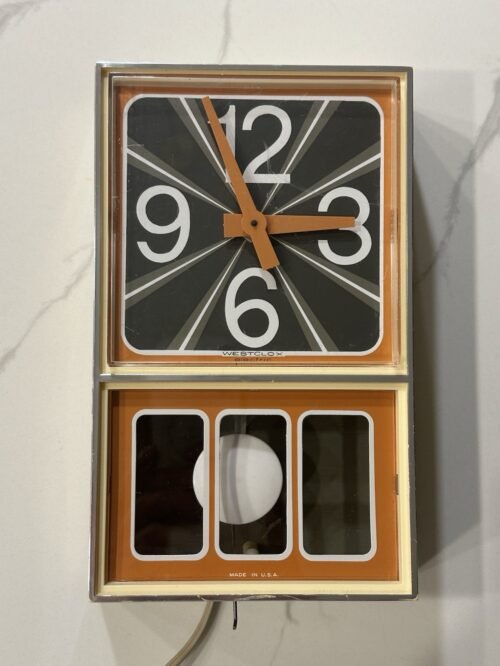 Vintage Westclox Electric Mod Wall Clock (S 39-A) Made in USA- Works GREAT!