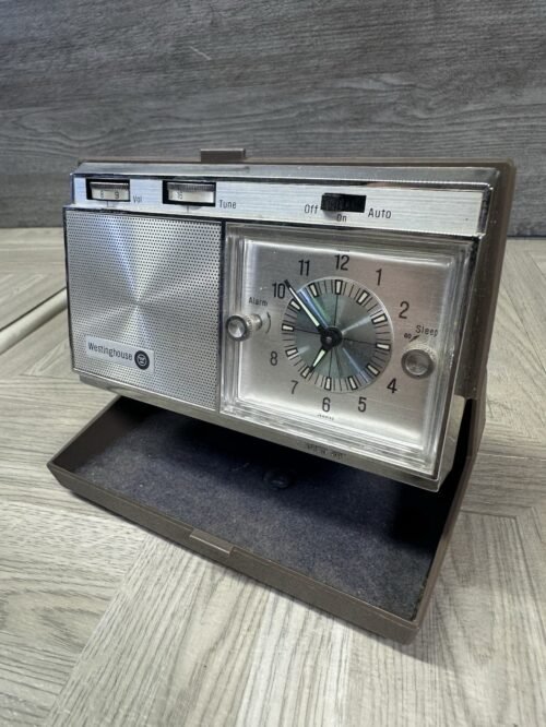Vintage Westinghouse Travel Alarm Clock Transistor Radio H968PLB Tested MCM