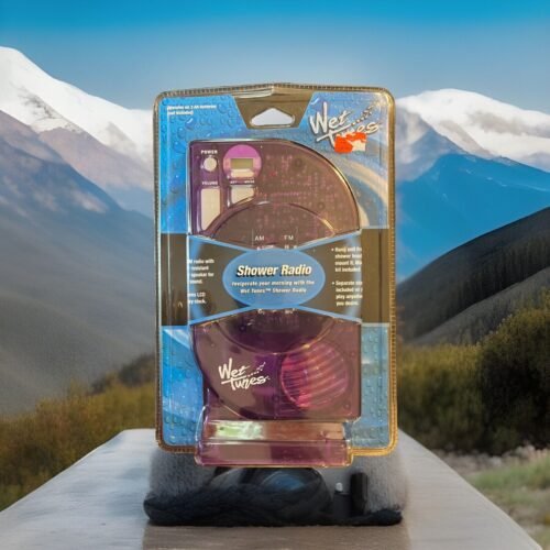 Vintage Wet Tunes Purple Shower Radio NEW SEALED!