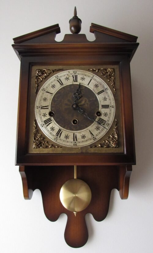 Vintage W. Haid German Quarter Hour Westminster Chime Wall Clock