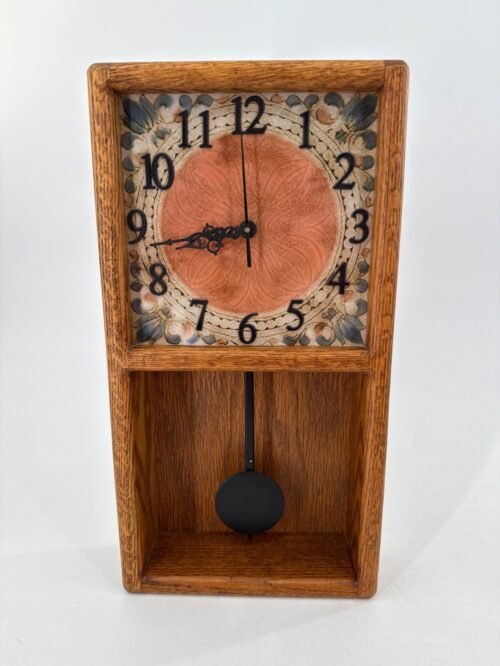 Vintage Wooden Oak Wall Clock Pendulum By The Daniels Co. Boise Idaho 83704