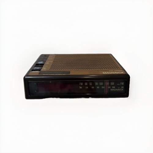 Vintage Wood Grain Retro Digital Alarm Clock Radio Magnavox D-3620 TESTED Works