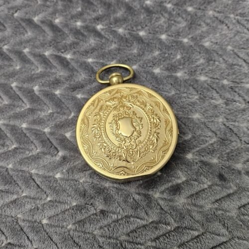 Vintage*Works Bulova 2RA 027 Japan Brass Pendant Alarm Clock Floral Hand Winding